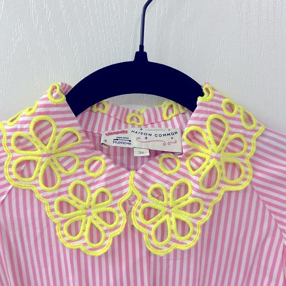 MAISON COMMON size 36/6US stripe pink/white. Used once. Made in GERMANY - Picture 3 of 6